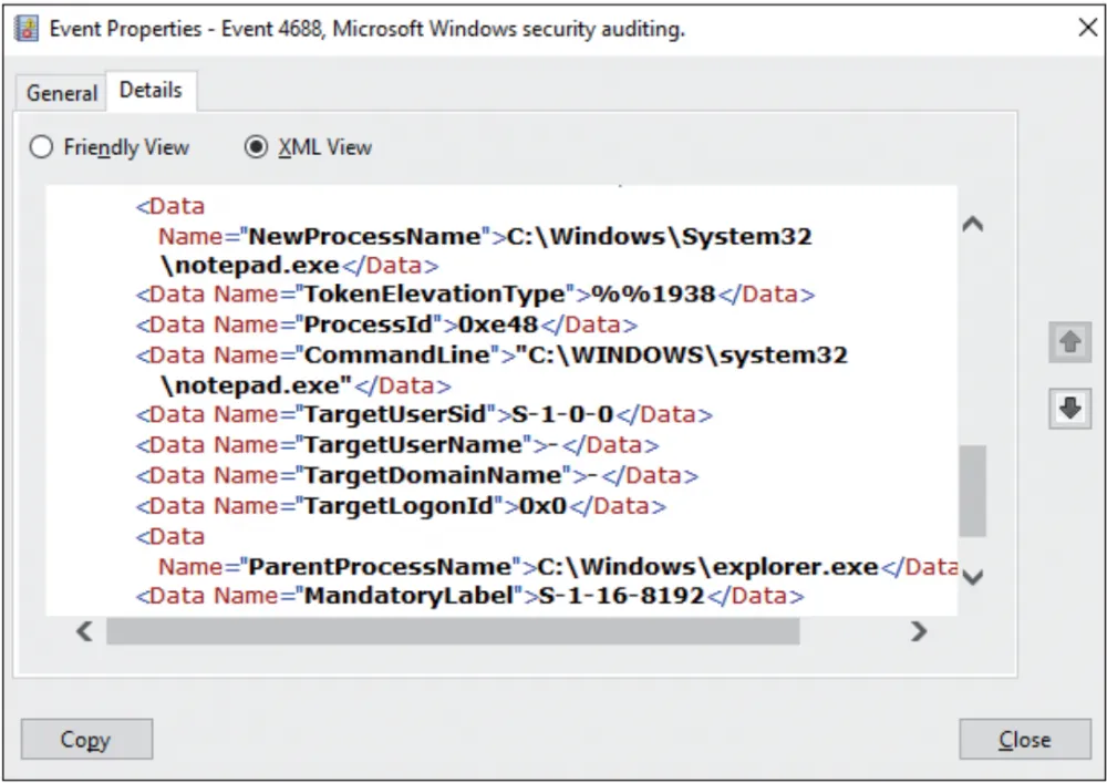 Command line analysis to identify malicious actions